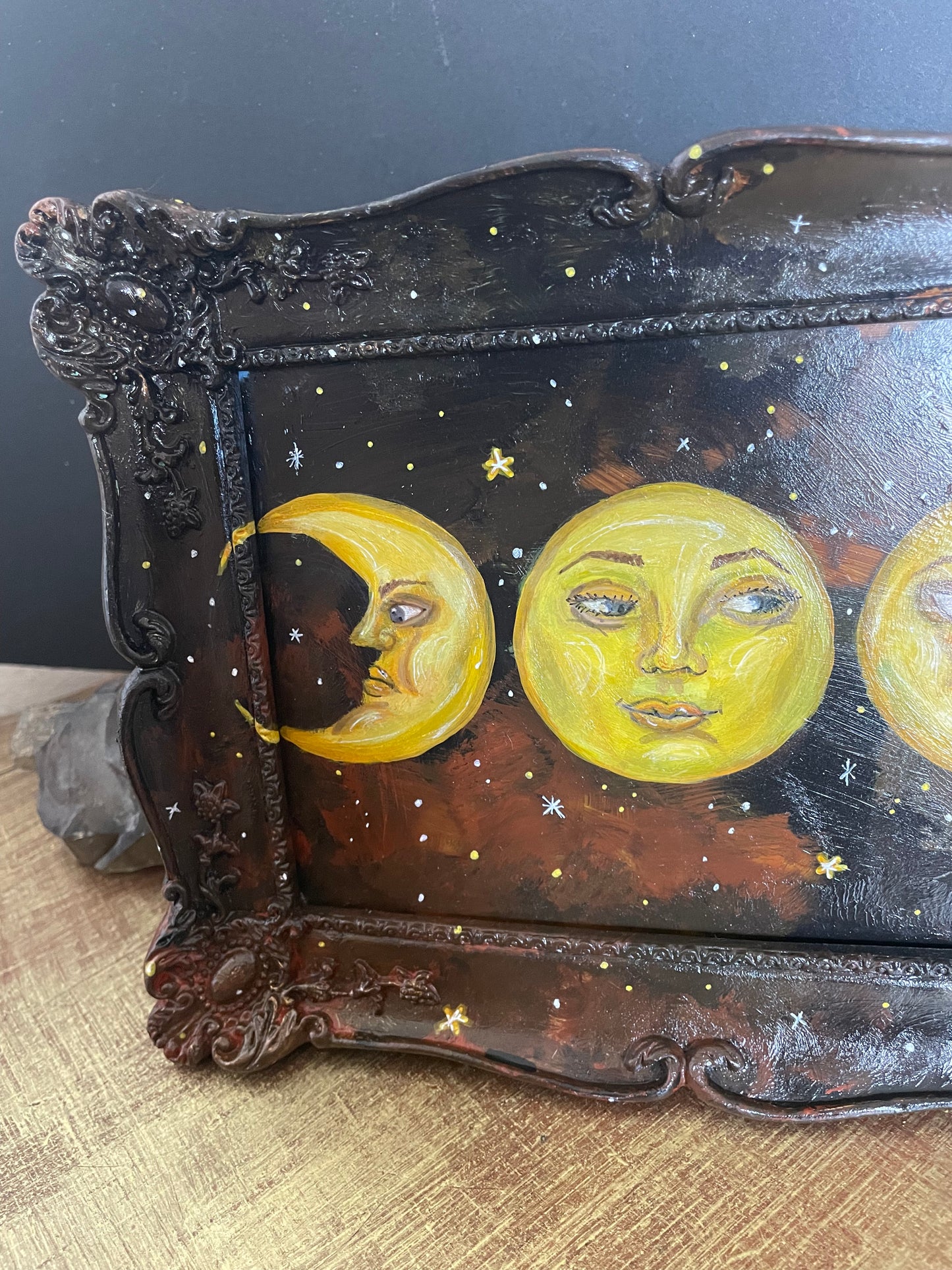 Triple Moon Painting