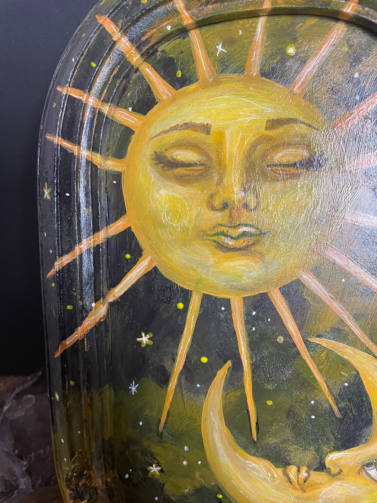 Bright Sun and Moon Painting