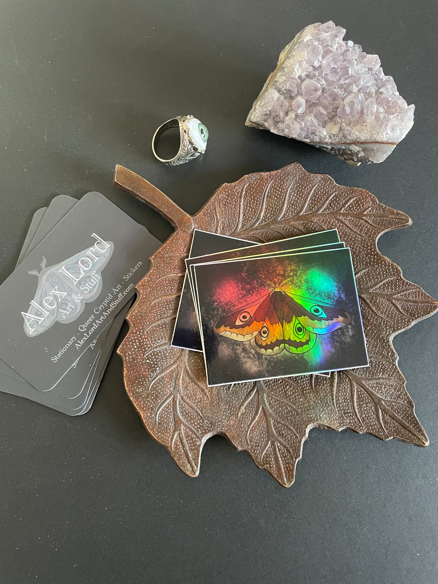 Holo Moth Sticker