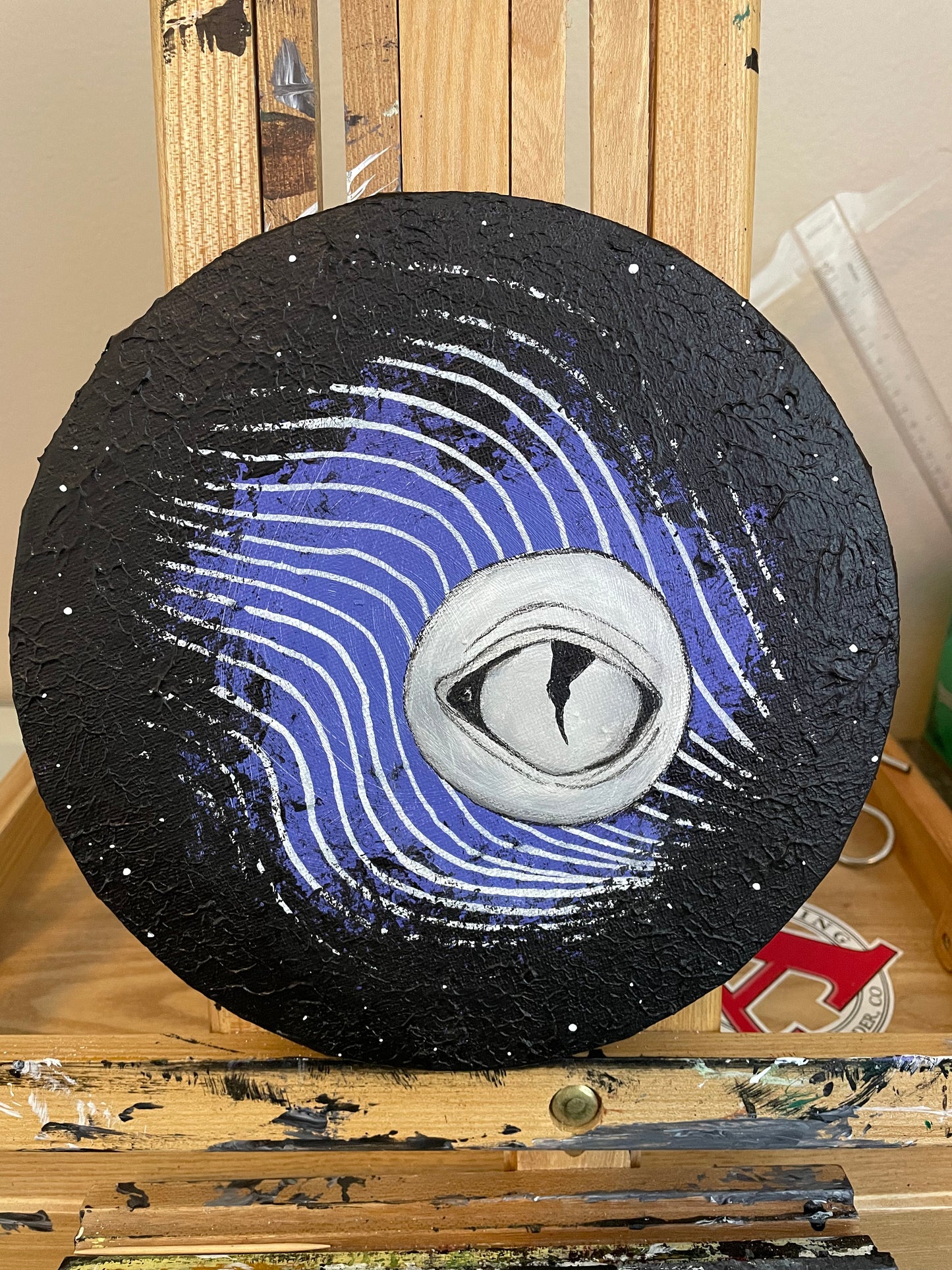 Optic Waves Painting