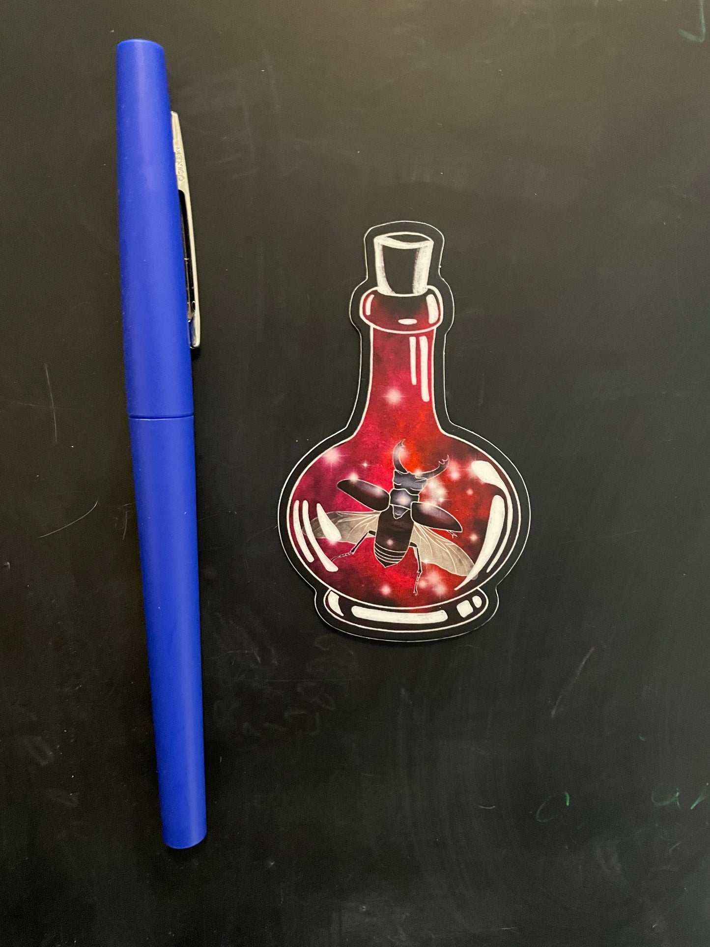 Red Bottle Sticker