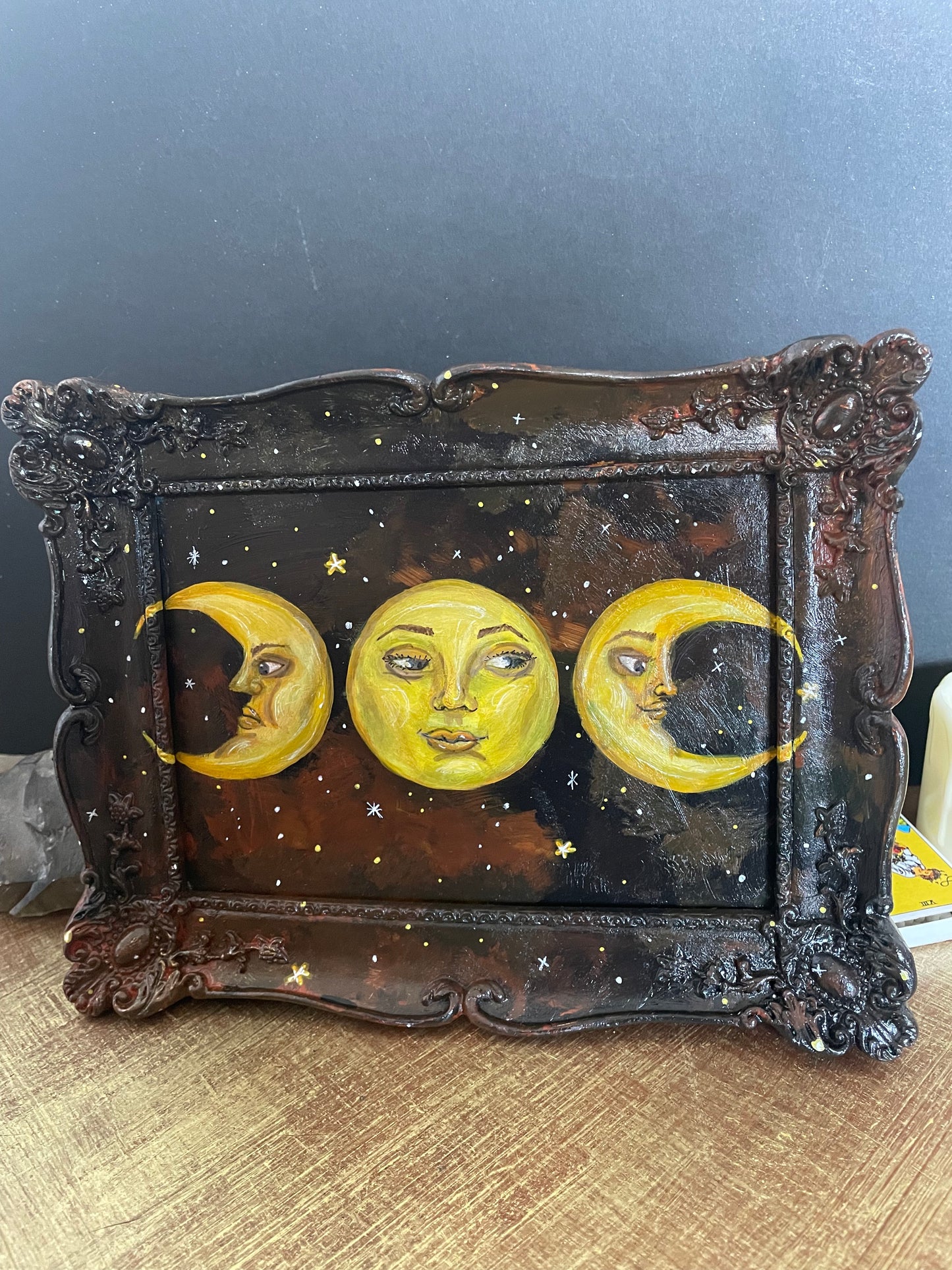 Triple Moon Painting