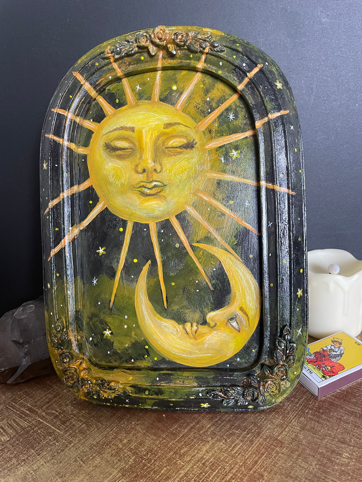 Bright Sun and Moon Painting