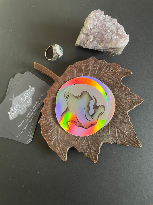 Holo Ghost Sticker