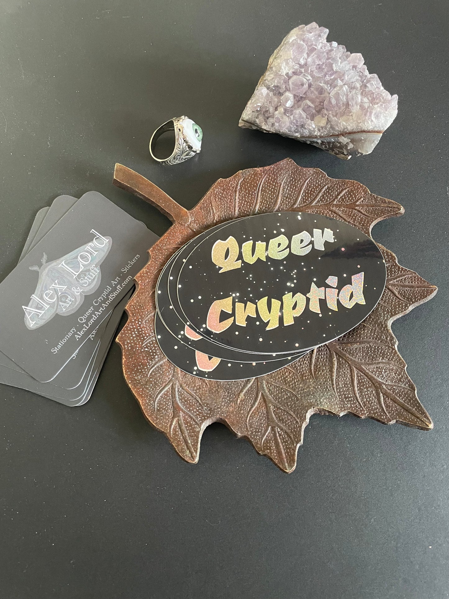 Glitter Queer Cryptid Sticker