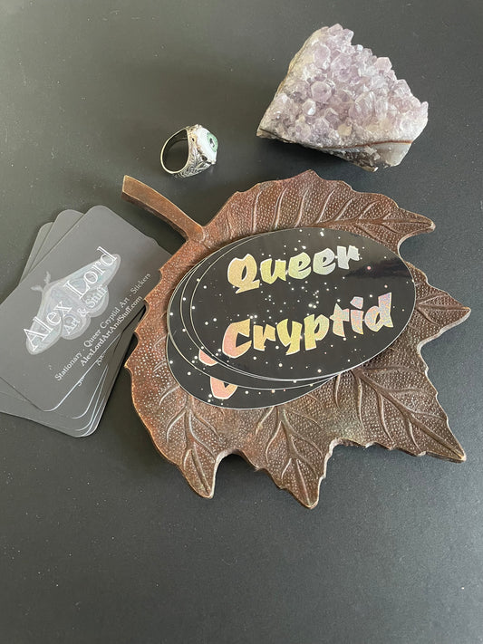 Glitter Queer Cryptid Sticker