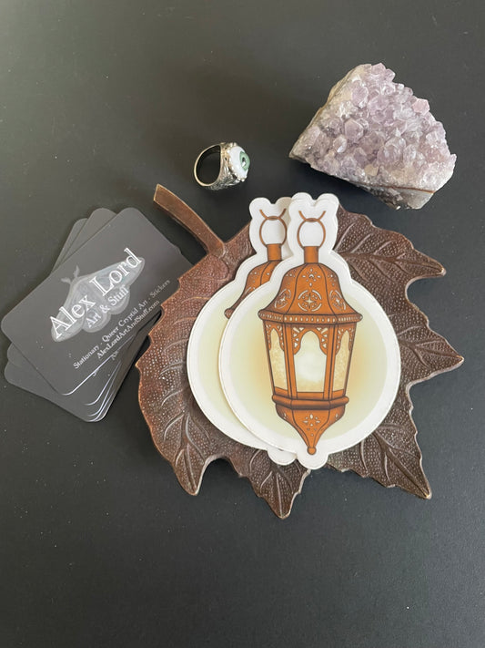 Semi Clear Lantern Sticker