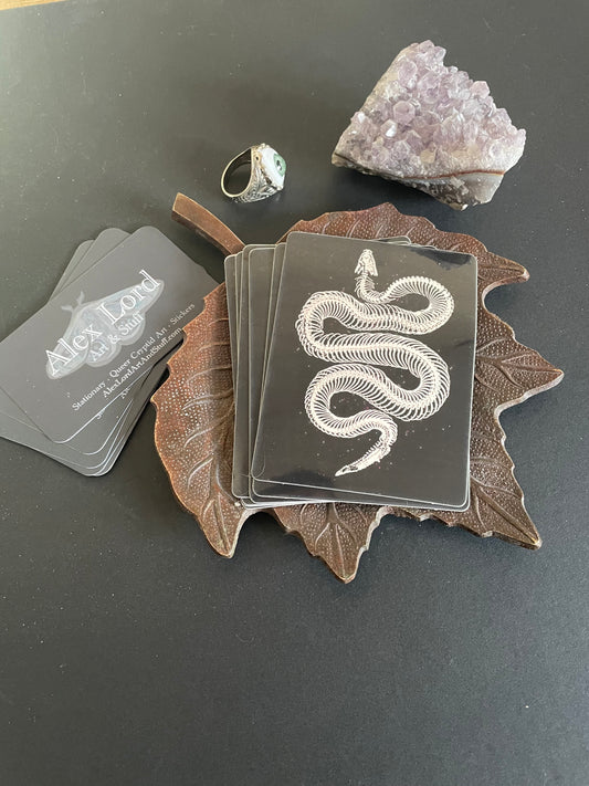 Snake Skeleton Sticker